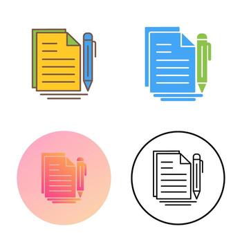 icono de vector de documento
