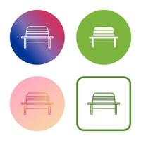 Garden Bench Vector Icon