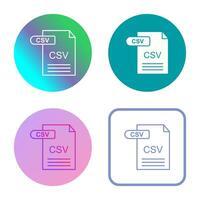 CSV Vector Icon