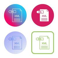 icono de vector xml