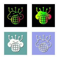 Computing Cloud Vector Icon