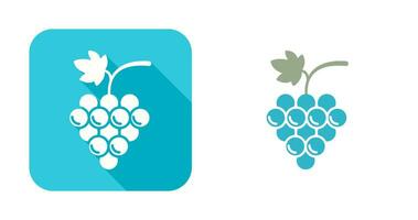 icono de vector de uvas