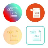 icono de vector xls