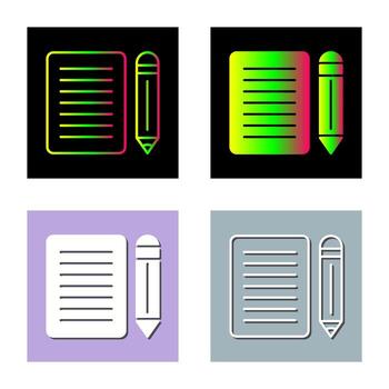 nota, vector, icono vector