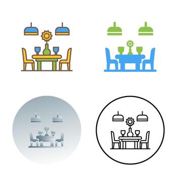 icono de vector de mesa