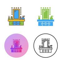 Dressing Table Vector Icon