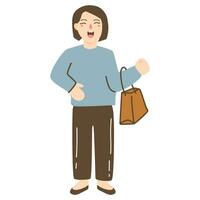 illustration people shopping on sale vector