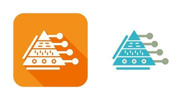 Pyramid Graph Vector Icon