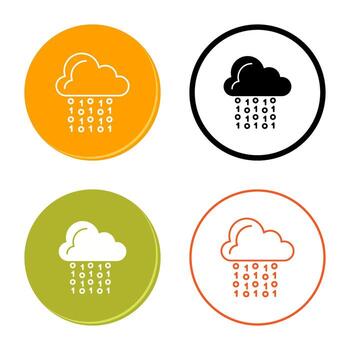 Cloud Coding Vector Icon