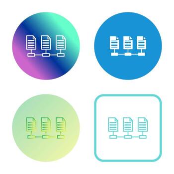 icono de vector de archivos de red