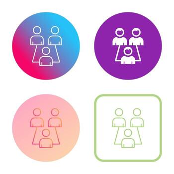 icono de vector de usuarios conectados