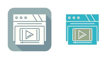 Video Player Vector Icon