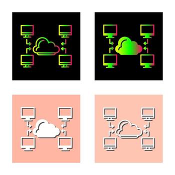 icono de vector de computadora