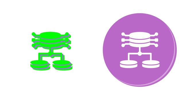 icono de vector de datos estructurados