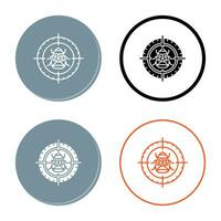Bug Target Vector Icon
