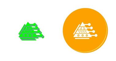 Pyramid Graph Vector Icon