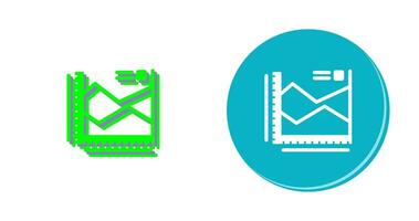 icono de vector de gráfico de spline