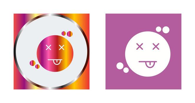 icono de vector muerto