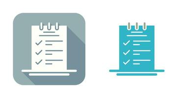 Booking CheckList Vector Icon