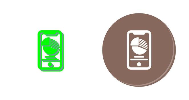 icono de vector de gráfico circular