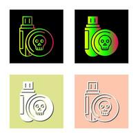 Infected Usb Drive Vector Icon