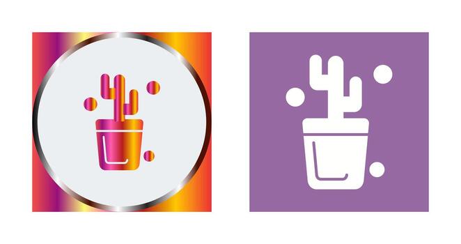 icono de vector de cactus