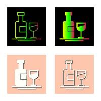 Wine Bottle Vector Icon