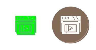 Video Player Vector Icon