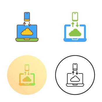 icono de vector de transferencia de datos