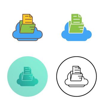 icono de vector de nube