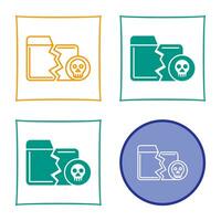 Infected Files Vector Icon