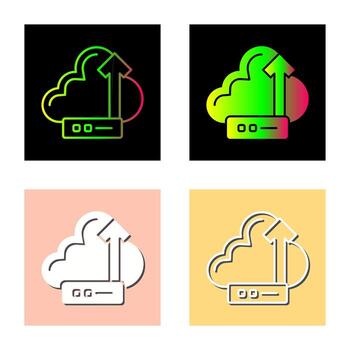 icono de vector de nube