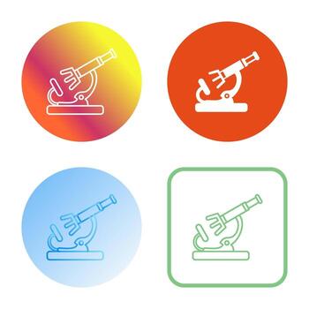 icono de vector de microscopio