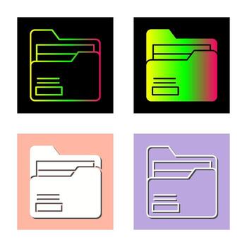 icono de vector de carpeta