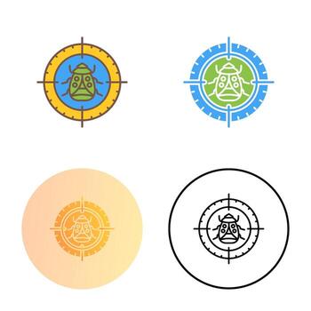 icono de vector de destino de error