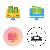 Data Loss Vector Icon