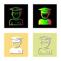 Graduate Student Vector Icon