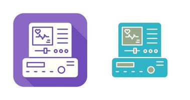 icono de vector de electrocardiograma