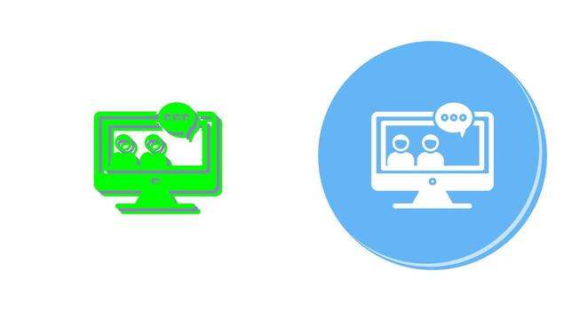 icono de vector de conversación