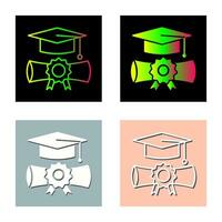 icono de vector de graduación