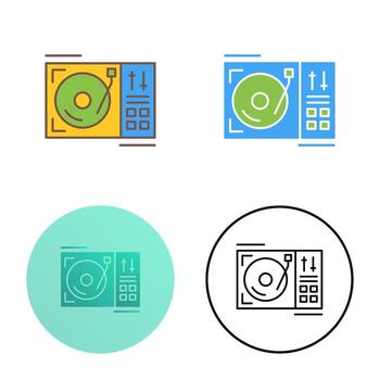 Turntable Vector Icon