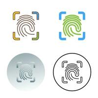 Finger Print Vector Icon