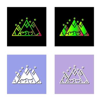 icono de vector de montaña