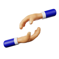 3d icon helping hands png