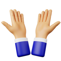 3d icon open two hands png