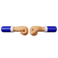 3d icon hand bumping png