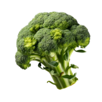 Broccoli isolated on transparent background, created with generative AI png