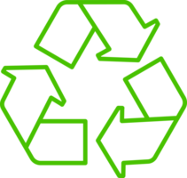 recycle symbool lijn icoon illustratie png