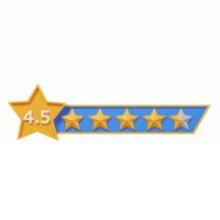 3d icône étoile évaluation png