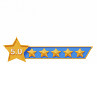 3d icône étoile évaluation png